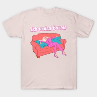 Exhausted Barbie. T-Shirt